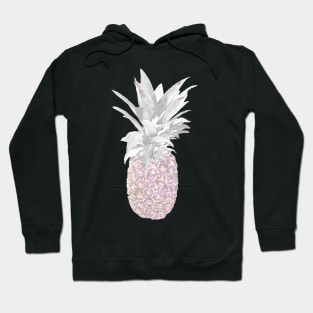 Grey and Pink Pineapple Pop Art Hoodie